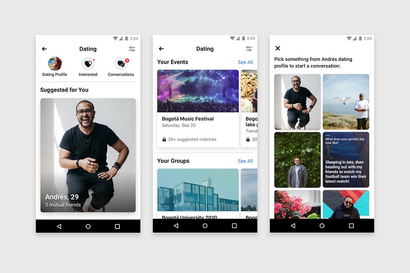 Facebook Dating fait ses premiers pas aujourd’hui en Colombie