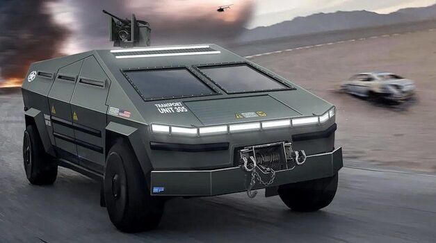 [Vidéo]: Découvrez le Tesla Cybertruck transformé en véhicule militaire suréquipé